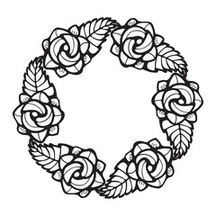 05_Six_Roses_Garland_Decoration_Stencil