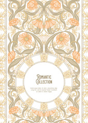 Template for invitation, greeting card banner