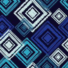 Seamless abstract geometric pattern. Mosaic texture. Brushwork. Hand hatching. Can be used for wallpaper, textile, invitation card, wrapping, web page background.