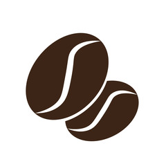 closeup coffee beans icon for coffee cup