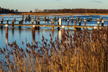 Prerow, Hafen, Winter, Eis