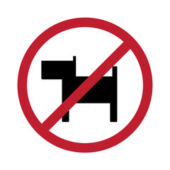 no dogs allowed sign
