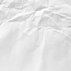 Texture of white paper. Background with kinks and blur for various purposes.