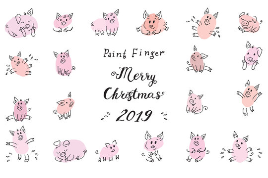 Zodiac Symbol of the New Year 2019 Piggy