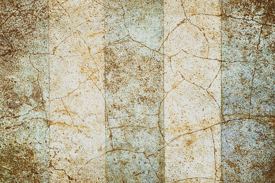 grunge  brown and blue  crack wall texture  vintage coloor style background