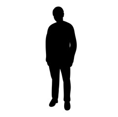white background silhouette of a guy