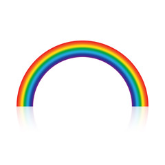 Obraz premium Rainbow gradient color isolated on white background