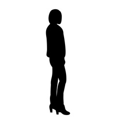 white background, silhouette girl, woman