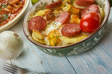 Hungarian  Rakott Krumpli