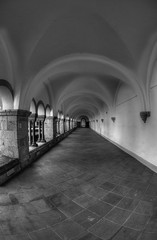 Fototapeta premium Cloister of an old Monastery