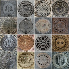 Viele Gullideckel