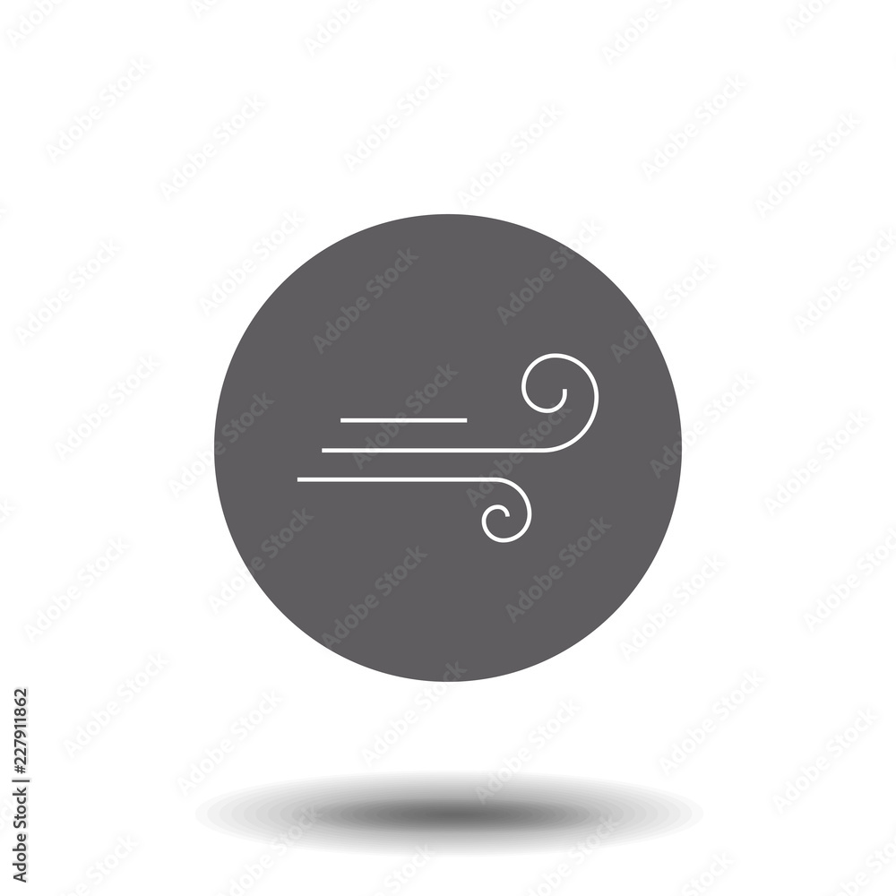 Poster wind thin line icon for website design and development, app development. premium icon. logo vector i