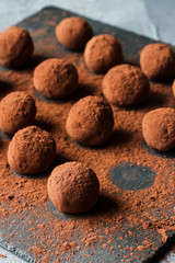 Chocolate truffles homemade