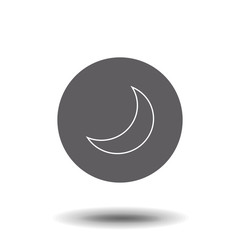 Obraz premium crescent icon. Element of Halloween for mobile concept and web apps icon. Thin line icon for website design and development, app development. Premium icon. Logo vector illustration