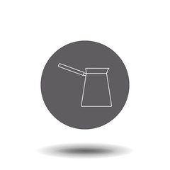 Coffee turk icon. Coffee maker icon.