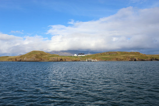 white church on Videy Island