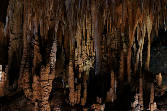 Cavern full of stalagmites and stalactites