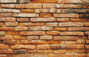 vintage orange brick background