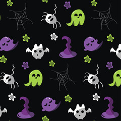 Fototapeta premium art, background, black, cartoon, character, cute, 