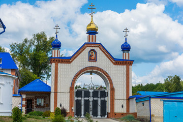 Fototapeta na wymiar Ворота мужского Жадовского монастыря