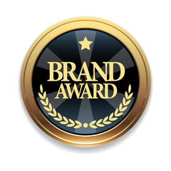 Golden badge. Quality marker.