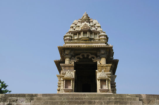 JAVARI TEMPLE, Shikara - Top View, Eastern Group, Khajuraho, Madhya Pradesh, UNESCO World Heritage Site