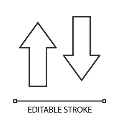 Vertical swap linear icon