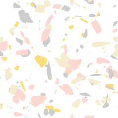 terrazzo seamless pattern. Pastel color vector background