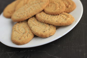 food, cookies, cookie, snack, sweet, isolated, dessert, biscuit, baked, white, delicious, sugar, pastry, bakery, tasty, biscuits, brown, closeup, cake, cracker, diet, stack