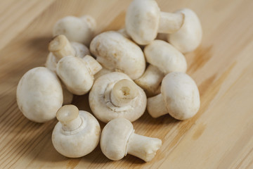 Champignon mushrooms background