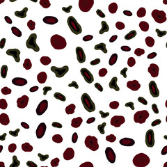Dark Red vector seamless texture with disks.