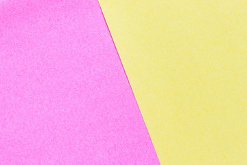 Abstract pink and yellow color paper background for design and decoration