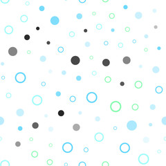 Light Blue, Green vector seamless cover with spots.