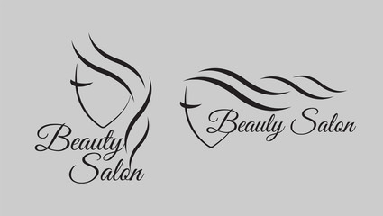 Beauty logo for hair salon. Logo hair vector