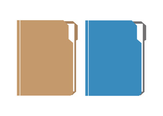 Folder with document. Folder file vector illustration