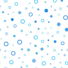 Light BLUE vector seamless backdrop with dots.