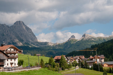 Impression of the Rugged Alpine Mountains in the Italian Dolomites on a beatiful Summer's Afternoon.