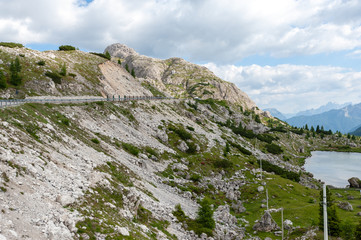 Impression of the Rugged Alpine Mountains in the Italian Dolomites on a beatiful Summer's Afternoon.