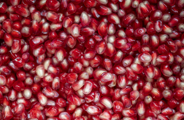 Fresh pomegranate seeds background