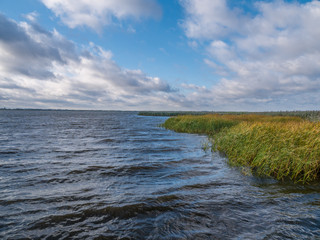 The Lake Resko Przymorskie in Poland