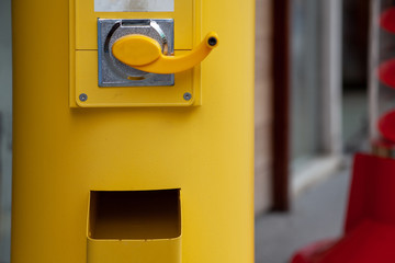 Capsule Toys Vending Machine ( Eggs Slot Machine ) or locally known as gashapon.