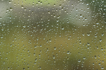 raindrops on the window