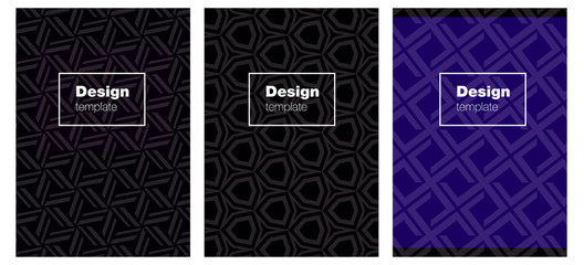 Dark Blue, Red vector style guide for notepads.