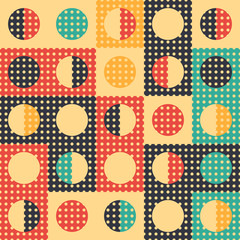 Classic style abstract geometric seamless pattern.