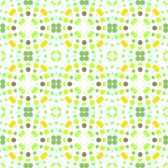 Seamless abstract pattern background with a variety of colored circles.