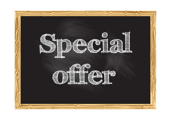 Fototapeta premium Special offer blackboard notice Vector illustration for design