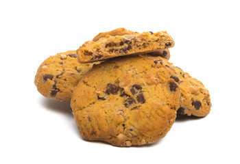 cookies with chocolate and nuts