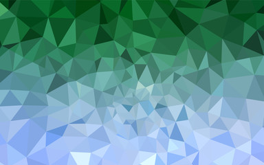 Light Blue, Green vector abstract mosaic pattern.