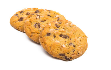 cookies with chocolate and nuts