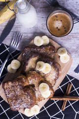 tostadas francesas con coco